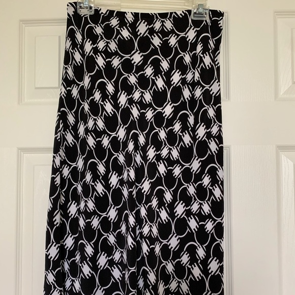 S.L.B. Silk Skirt - sz M - Picture 3 of 7